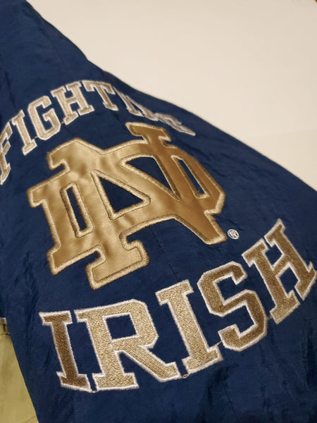 Vintage 90s Notre Dame Fighting Irish Starter Puffer Jacket Size Large