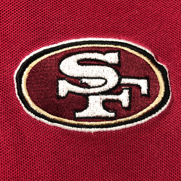Vintage 90s San Francisco 49ers Starter Pro Line Polo Shirt Size Large