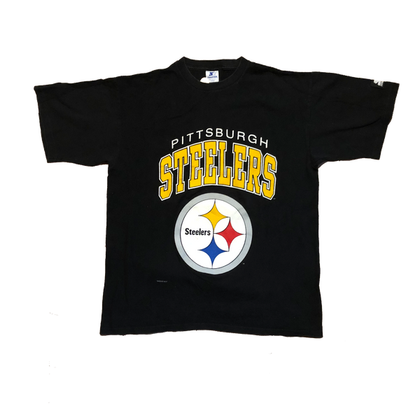 1993 Starter Pittsburgh Steelers Shirt Black Size Large - Beyond 94