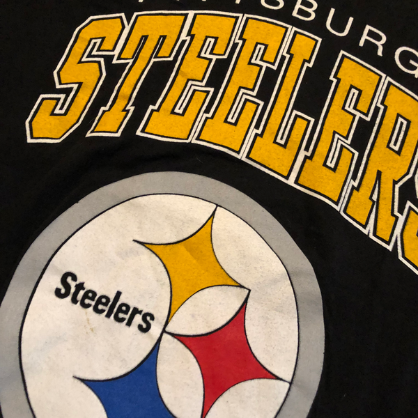 1993 Starter Pittsburgh Steelers Shirt Black Size Large - Beyond 94