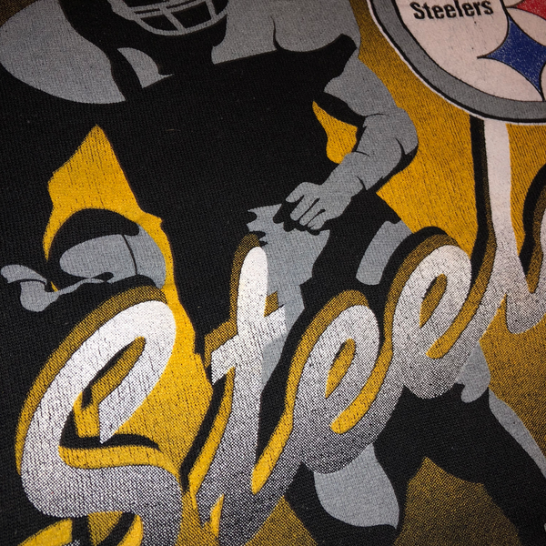 1994 Spectator Sports "Pittsburgh Steelers" Black Crewneck Size Large - Beyond 94