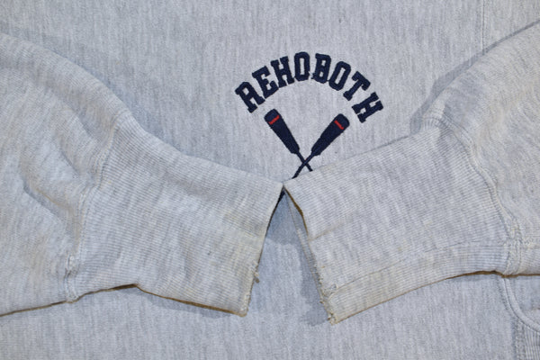 Vintage 90s Rehoboth Beach Embroidered Champion Reverse Weave Hoodie Size Medium