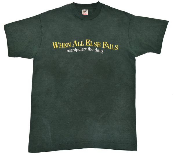 Vintage 90s When All Else Fails Single Stitch Shirt Size Medium