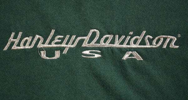 Vintage 90s Harley Davidson USA Embroidered Sweatshirt Size Large
