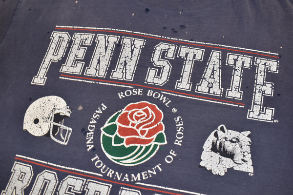 1995 Penn State University Rose Bowl Single Stitch Distressed Shirt Size Large