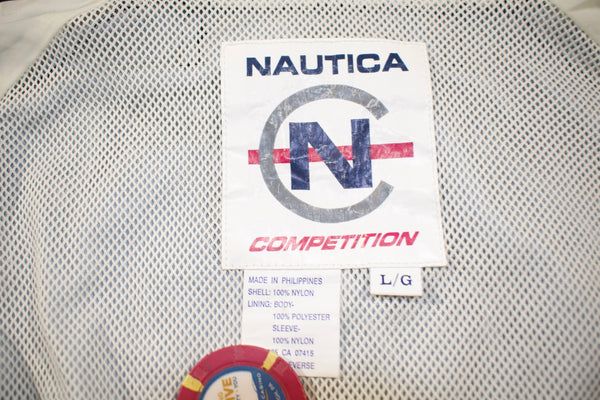 Vintage 90s Nautica Competition 3M Windbreaker Jacket Size Large
