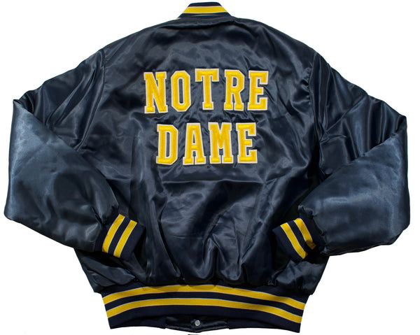 Vintage 90s Notre Dame Fighting Irish Satin Jacket | Beyond 94