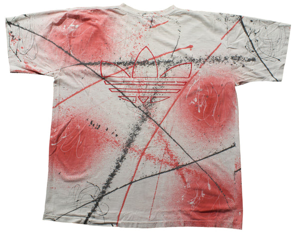 Vintage 80s Adidas All Over Print Splatter Shirt | Beyond 94