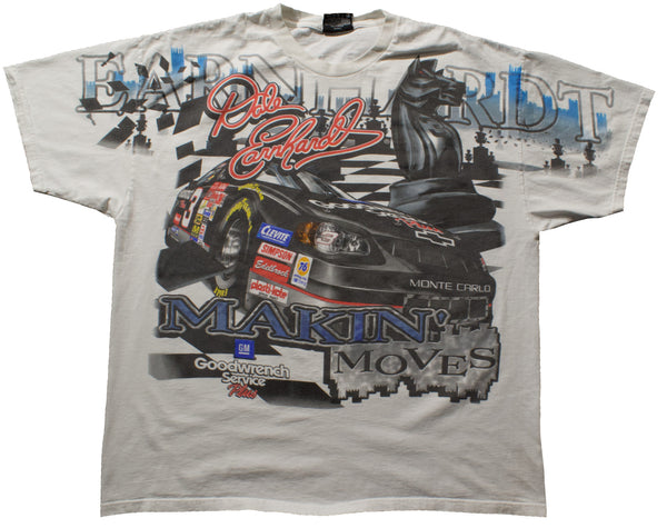 Vintage 90s Dale Earnhardt Making Moves All Over Print NASCAR Shirt | Beyond 94
