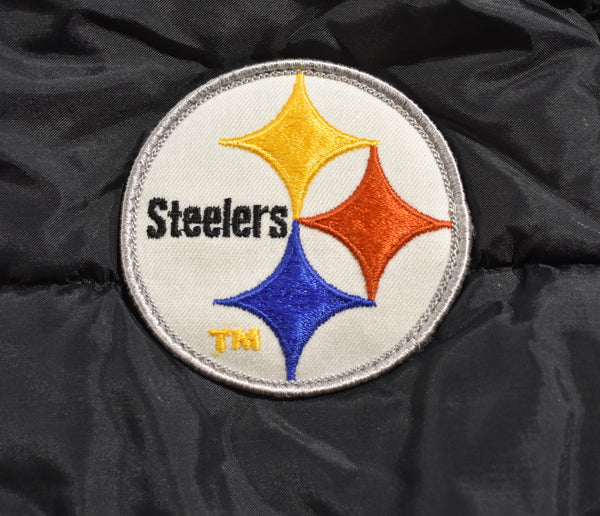 Vintage 80s Pittsburgh Steelers Stahl-Urban Puffer Vest Size X-Large