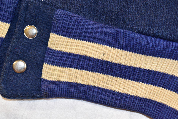 Vintage 60s Derry Area Trojans Chainstitch Band Letterman Wool Varsity Jacket Size Small
