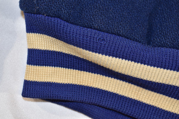 Vintage 60s Derry Area Trojans Chainstitch Band Letterman Wool Varsity Jacket Size Small