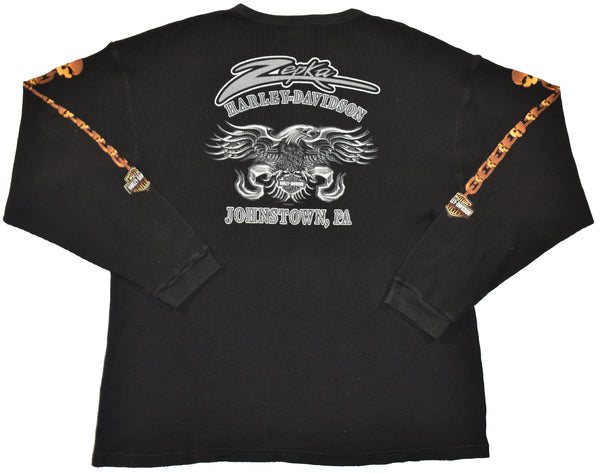 2003 Harley Davidson Skulls Waffle Knit Ls Shirt | Beyond 94