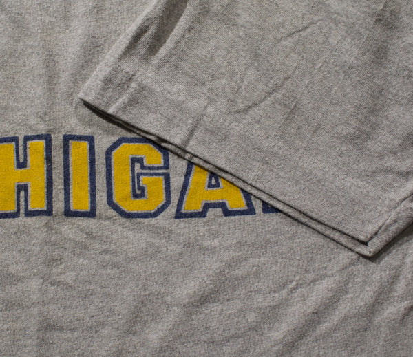 Vintage 80s Michigan Wolverines Screen Stars Single Stitch Shirt Size Medium