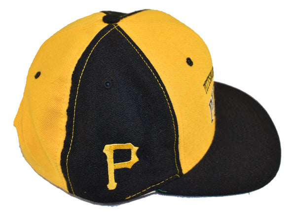 Vintage 90s Pittsburgh Pirates 2 Tone Embroidered American Needle Snapback Hat