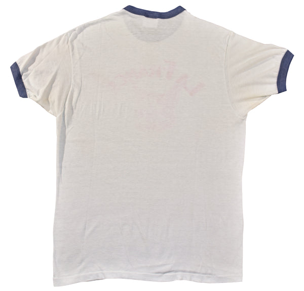 Vintage 80s LA France Wolf Ringer Shirt Size X-Large