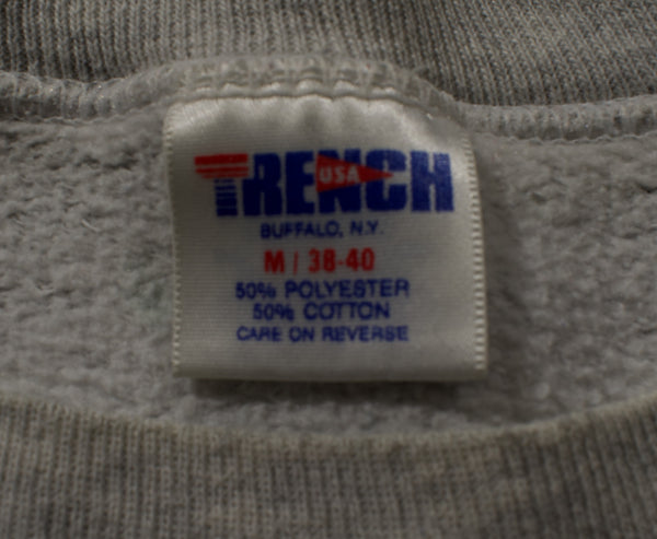 Vintage 80s Buffalo Bills Trench Sweatshirt Size Medium