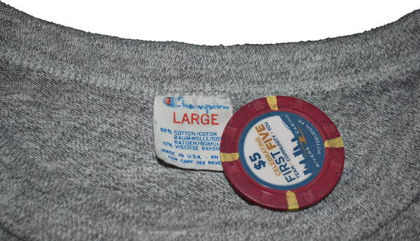 Vintage 80s Champion University Of Massachusetts Single Stitch Shirt Size Large