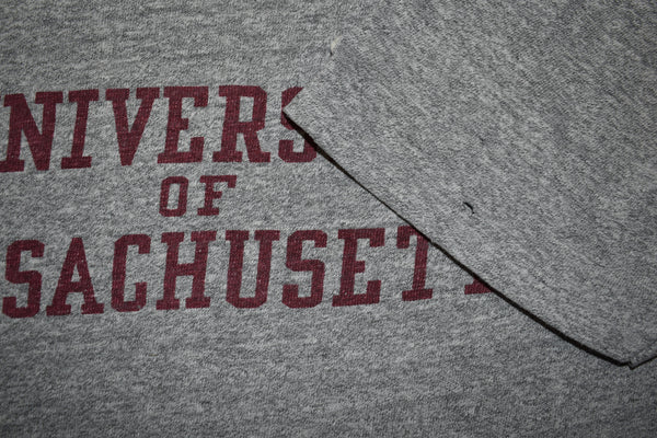 Vintage 80s Champion University Of Massachusetts Single Stitch Shirt Size Large