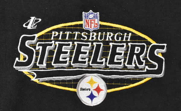 Vintage 90s Pittsburgh Steelers Logo Athletic Pro Line Embroidered Sweatshirt Size X-Large