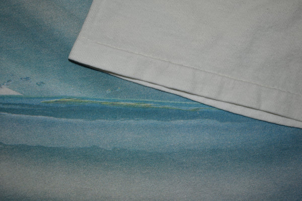 Vintage 90s Ocean Dolphins Single Stitch Shirt Size Large
