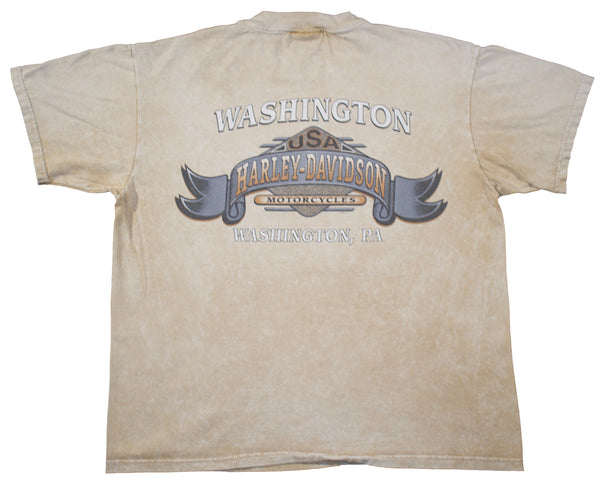 1998 Harley Davidson Acid Wash Shirt Size Large