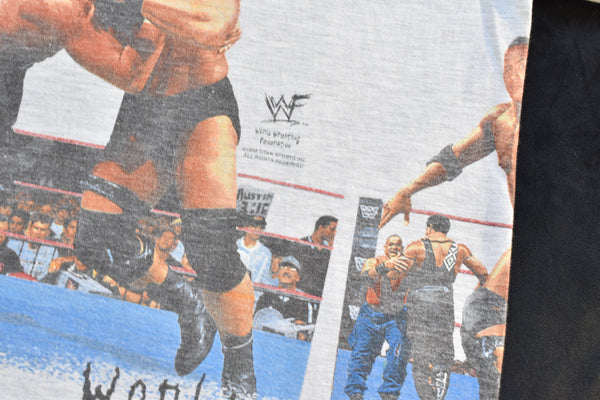 1998 WWF Stone Cold Steve Austin Undertaker Wrap Around Shirt Size Large
