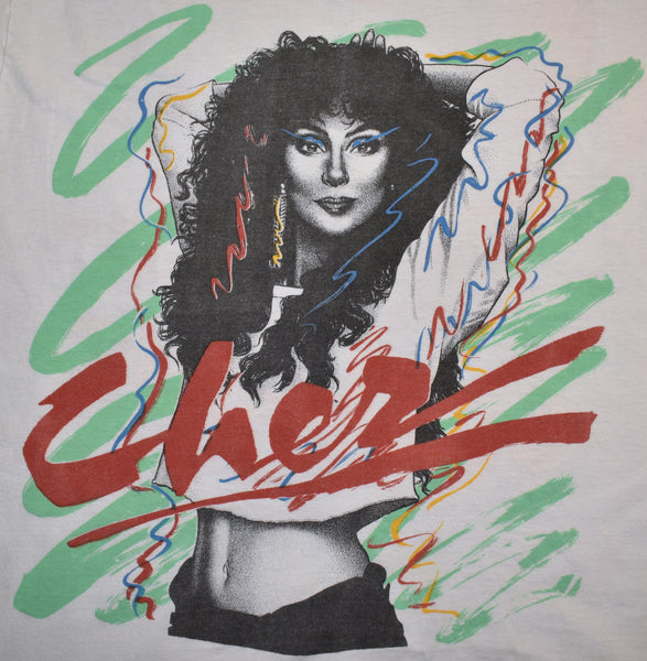 1990 Cher Heart Of Stone Single Stitch Band Shirt Size Large