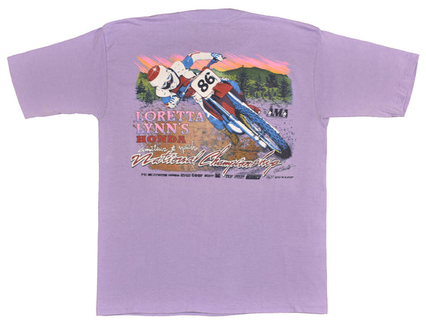 1986 Loretta Lynn's Honda National Championship Dirt Bike Single Stitch Shirt Size Large