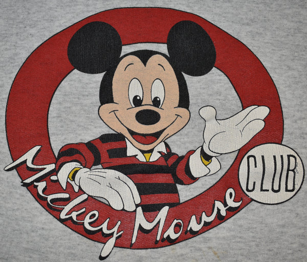 Vintage 90s Disney Mickey Club Sweatshirt Size Large