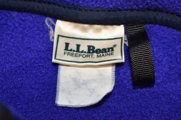 Vintage 90s LL Bean Embroidered Zip Up Jacket Size Large