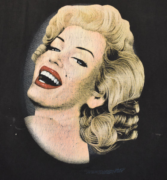 Vintage 90s Marilyn Monroe Stanley Desantis Distressed Single Stitch Shirt Size X-Large
