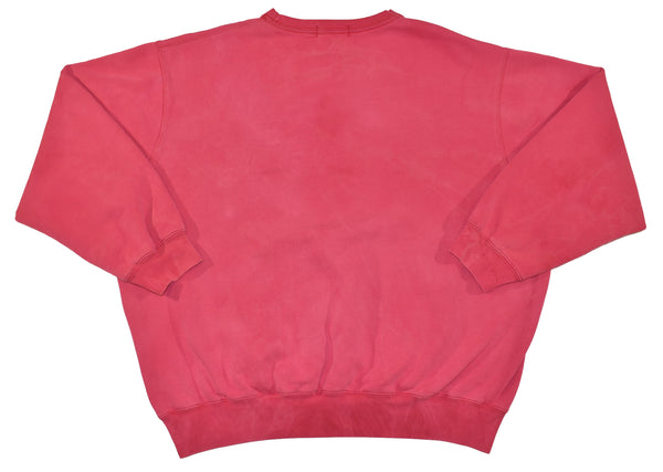 Vintage 90s Ralph Lauren Polo Embroidered Bleach Dyed Sweatshirt Size X-Large