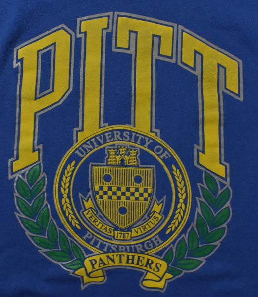 Vintage 90s University of Pitt Panthers Sweatshirt Size Medium