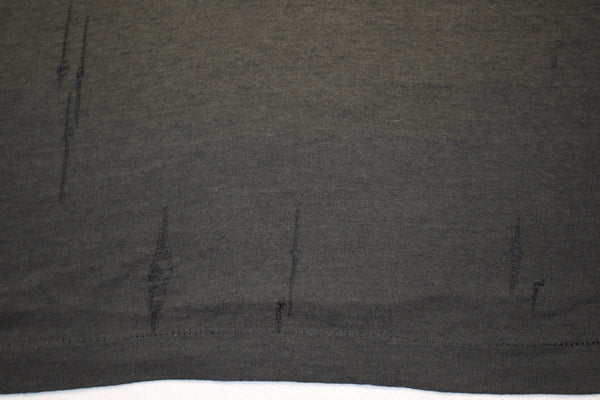 Vintage 80s Right To Bear Arms Distressed Single Stitch Shirt Size Large