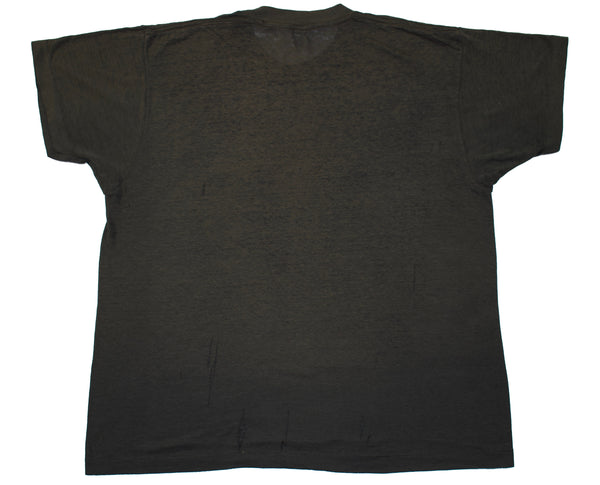 Vintage 80s Right To Bear Arms Distressed Single Stitch Shirt Size Large