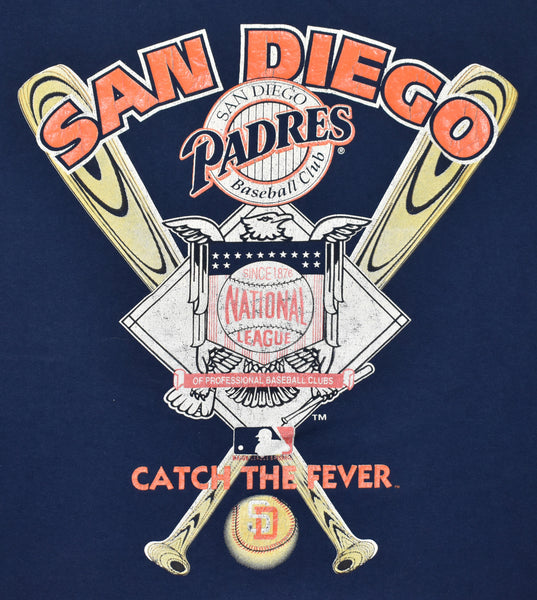 Vintage 90s San Diego Padres Catch Fever Single Stitch Shirt Size Large