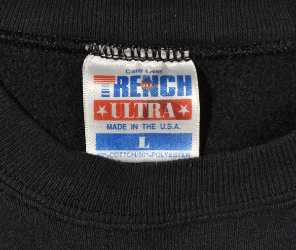 Vintage 90s Chicago Bulls Trench Sweatshirt Size Large