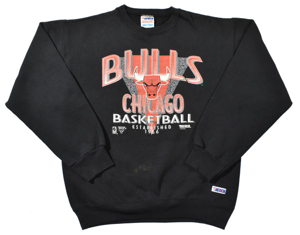 Vintage 90s Chicago Bulls Trench Sweatshirt | Beyond 94