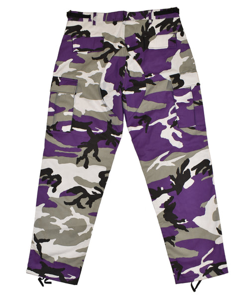 Vintage 00s DSWT Purple Snow Camo Cargo Pants Size 36" x 32"