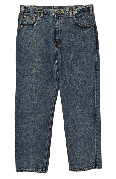 Vintage 80s Acid Wash Talon Zipper Denim Pants Size 36" x 30".
