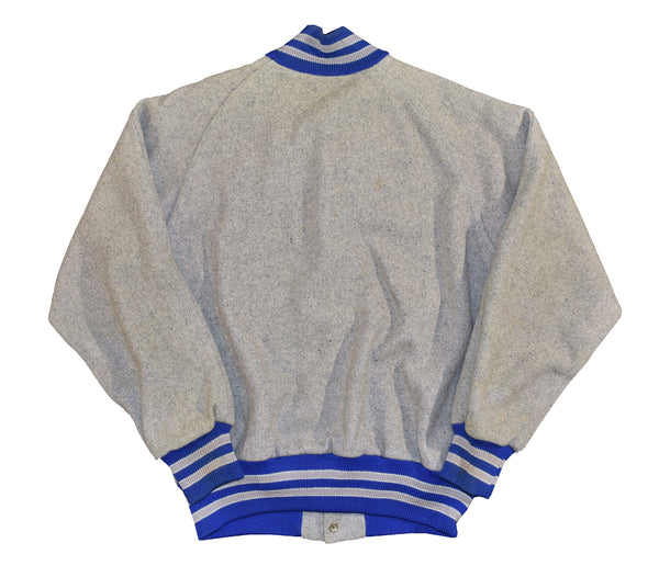 Vintage 70s Lasley Knitting Co Wool Varsity Jacket Size Medium (38)