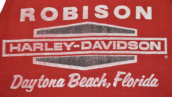 Vintage 80s Harley Davidson Distressed Tank Top Shirt Size Small