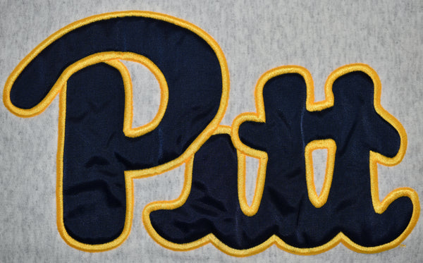 Vintage 90s Pitt Panthers Embroidered Sweatshirt Size Large