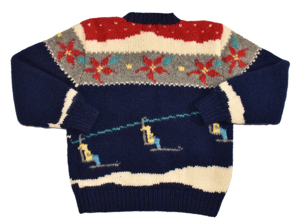 Vintage 80s Woolrich Winter Christmas Knit Cardigan Size Women's Medium