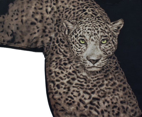 Vintage 90s Leopard Mega Print Sweatshirt Size Large