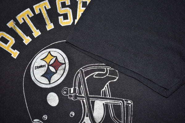 Vintage 80s Pittsburgh Steelers Champion 50/50 Blend Single Stitch Shirt Size Large