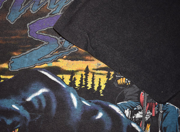 1991 Harley Davidson Night Stalker Panther Single Stitch Shirt Size Large