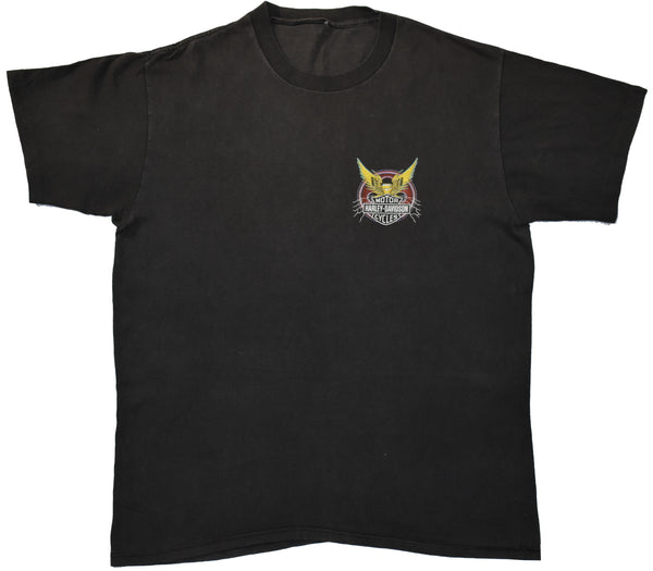 Vintage 90s Harley Davidson USA Eagle Fun Wear Single Stitch Shirt | Beyond 94