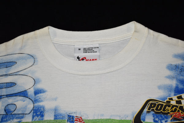 1998 Pennsylvania 500 Pocono Nascar All Over Print Shirt Size Medium